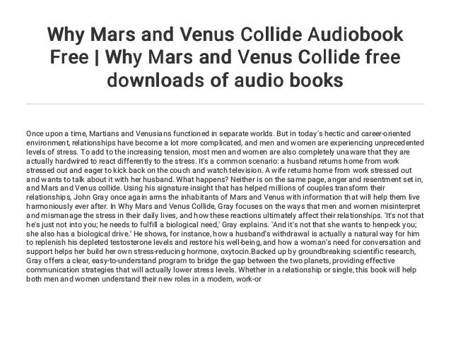 Why Mars And Venus Collide Ebook